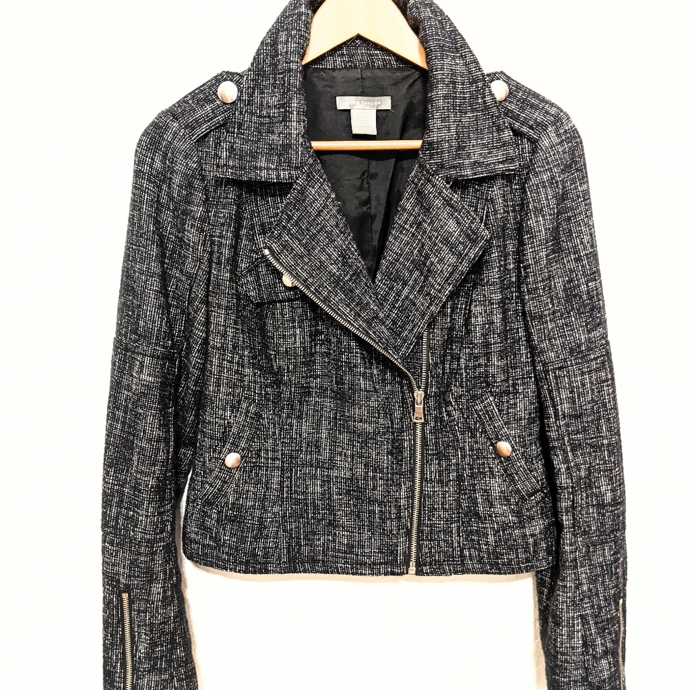 Ann Taylor Size 2 Business Casual Jacket 42% Wool Dressy Collared Fully Lined